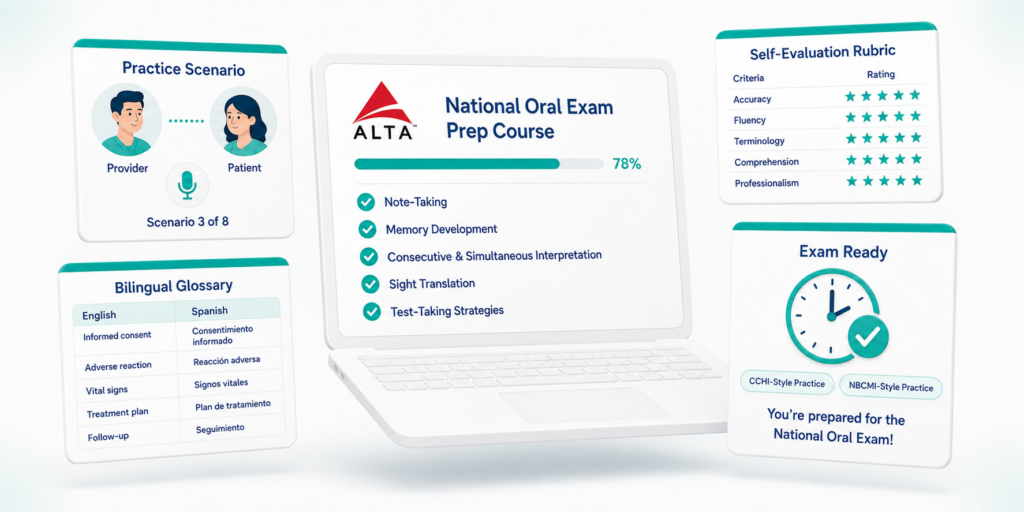 National Oral exam test prep course